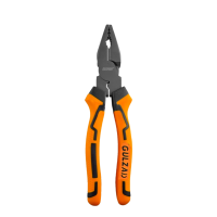 Плоскогубцы 200 мм, оранжевые, металл черный, "GULZAD"