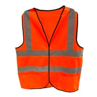 Жилет сигнальный светоотражающий XXXL, с карманами, оранжевый