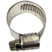 Хомут червячный 16-25 мм, нержавейка, "MAXIMUM"  (кратно 150 шт) (2626)