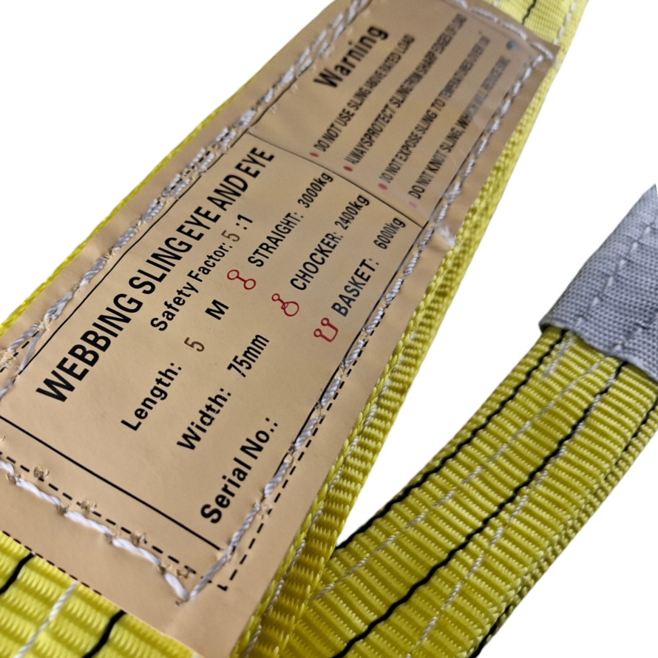 Стропа 5 м 3 тонны, петлевая, полиэстер 75 мм оптом